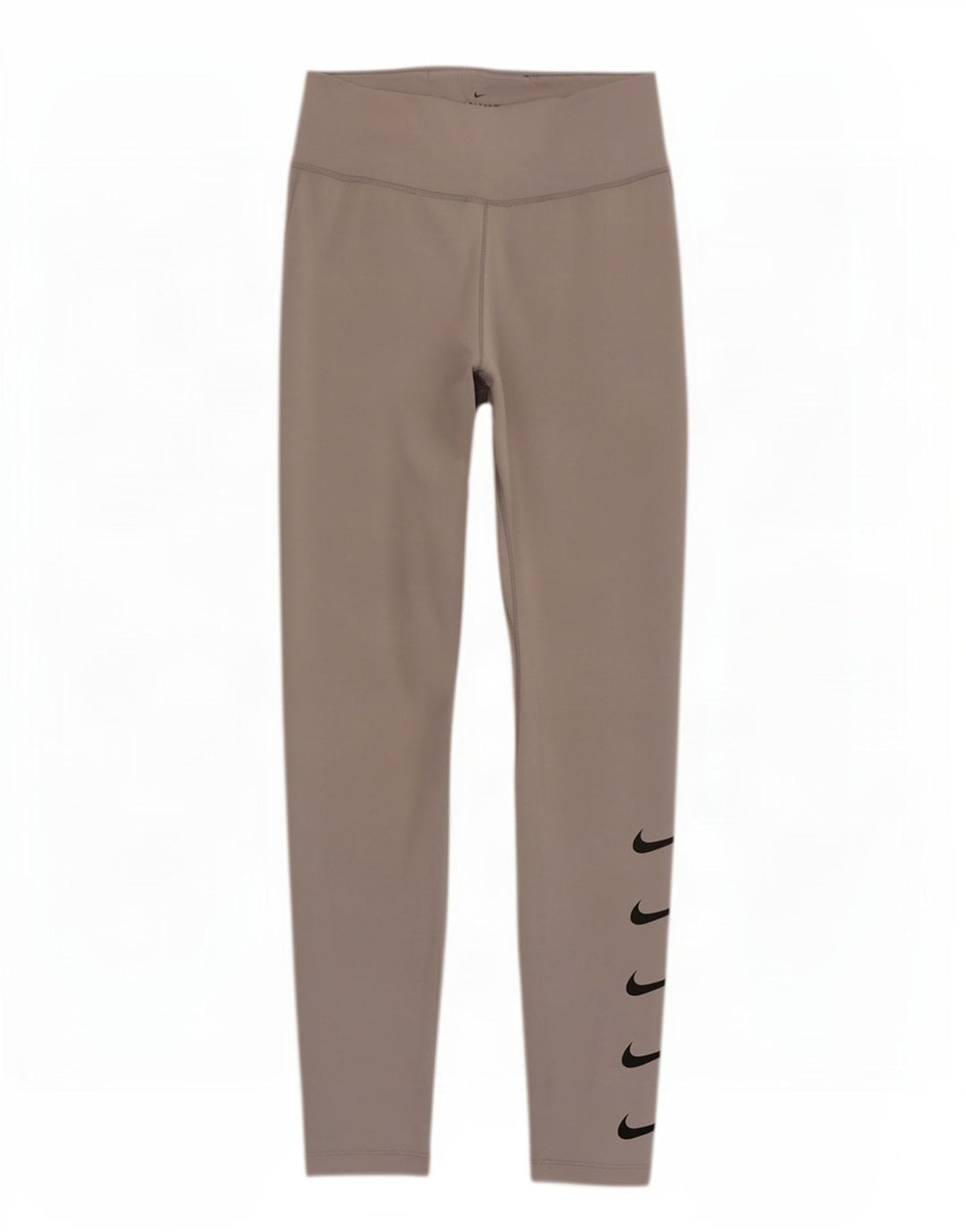 Женские леггинсы с рисунком Nike Dri Fit UK 12, средний серый полиэстер