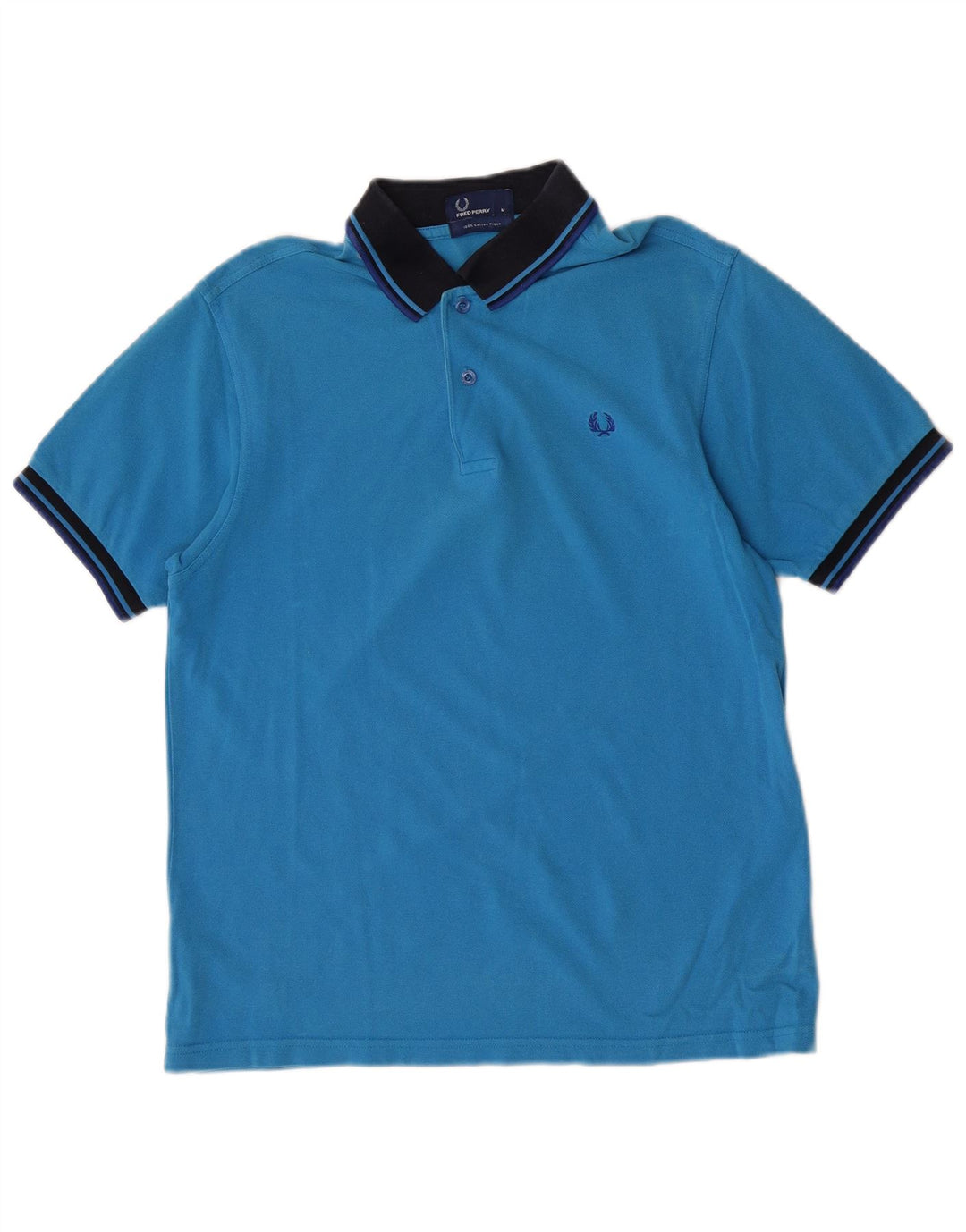 Мужская рубашка поло Fred Perry, хлопок среднего синего цвета