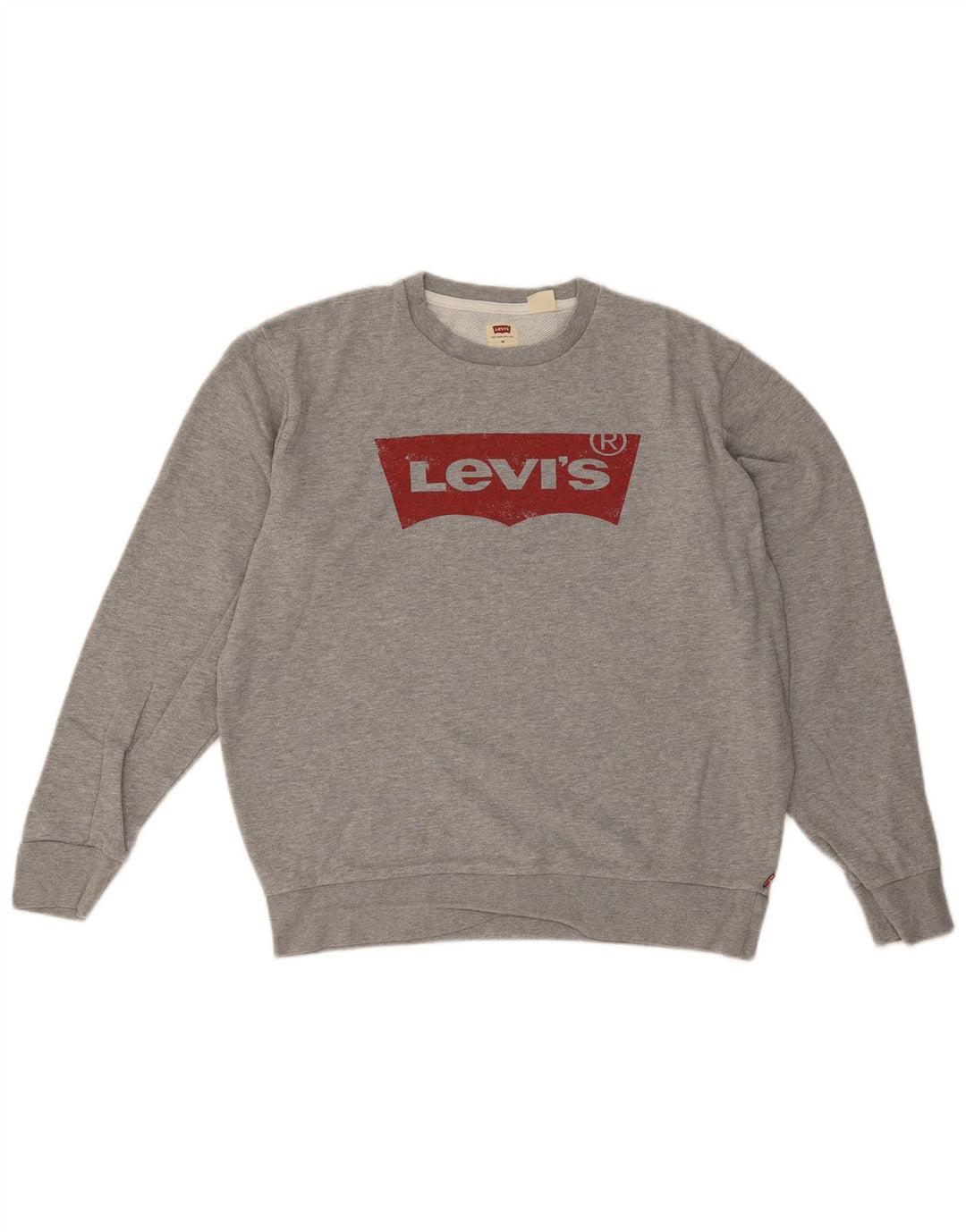 Мужской джемпер с рисунком Levi's, средний серый в крапинку