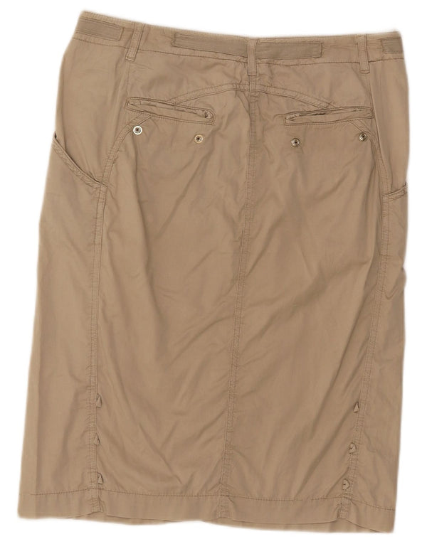 Trussardi Женская прямая юбка IT 44 Medium W33 Бежевая