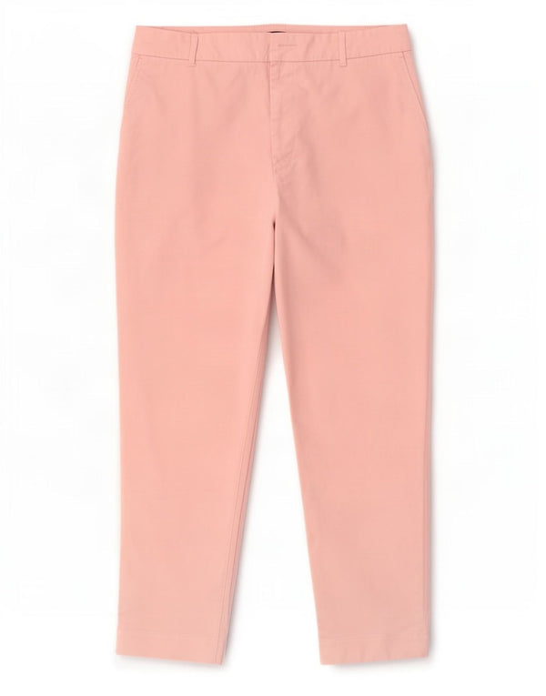 Женские укороченные брюки-чиносы Marks & Spencer UK 14, большие W32 L25, розовый хлопок