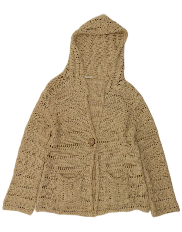 Женский кардиган с капюшоном Marks & Spencer, Великобритания, 16/18, большой, коричневый, акрил