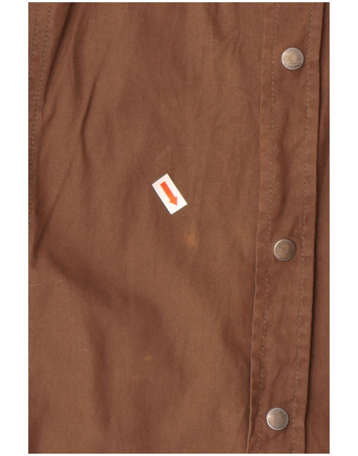 Мужская рубашка с рисунком Jack & Jones, большой размер, коричневый хлопок