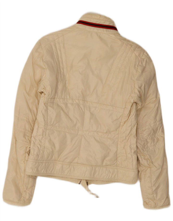 Moncler Женский бомбер, размер 1, маленький, белый, полиамид