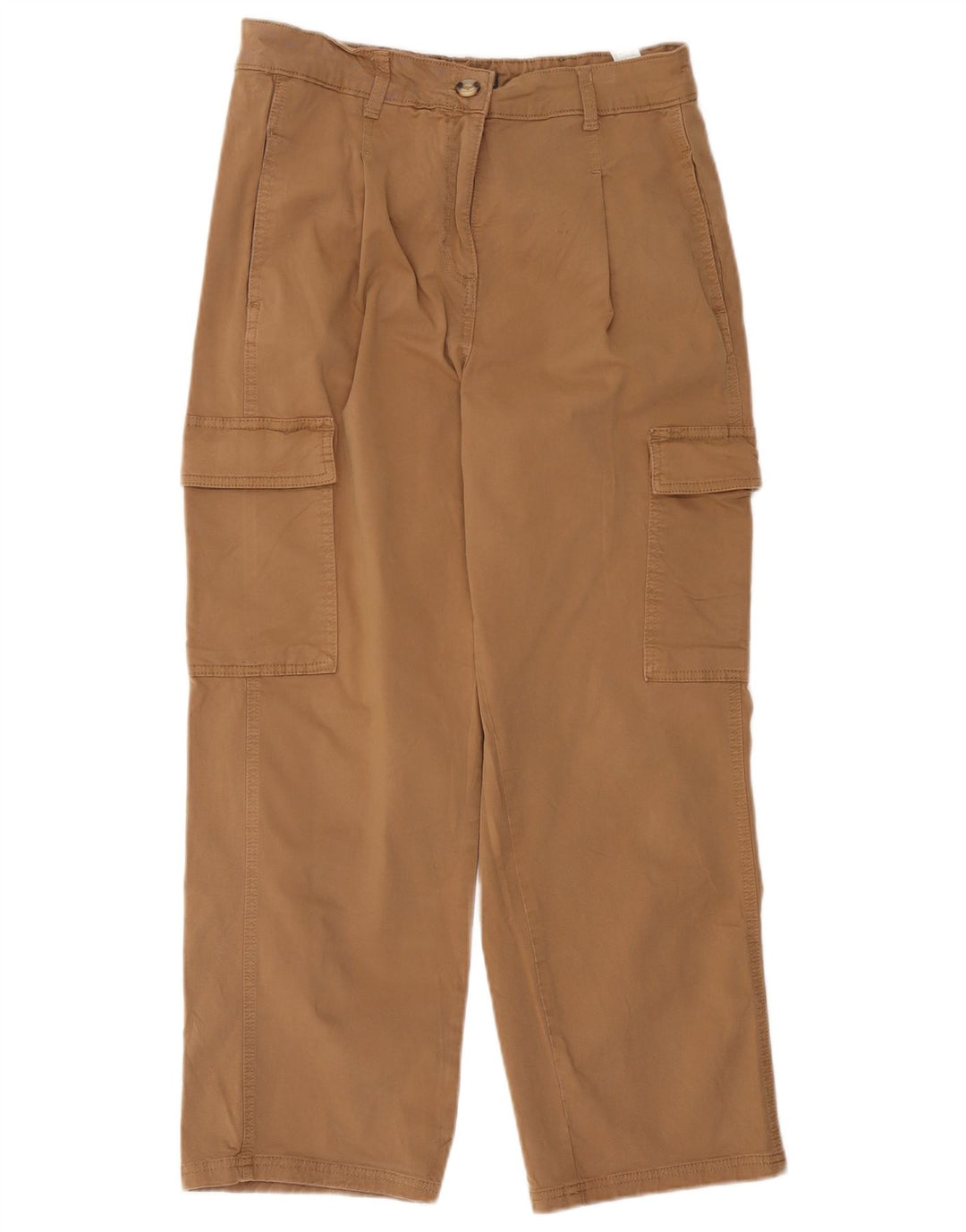 Женские укороченные брюки карго Marks & Spencer UK 12 Medium W34 L26 Бежевые