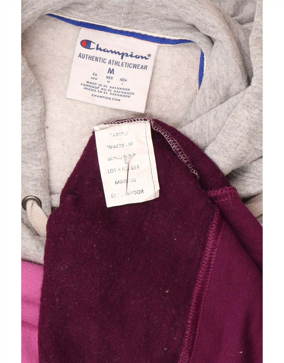 Мужской джемпер с капюшоном Champion, средний, разноцветный, спортивный, с цветными блоками