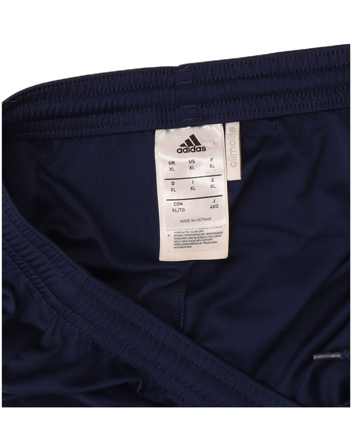 Мужские спортивные шорты Adidas Climalite XL темно-синие из полиэстера