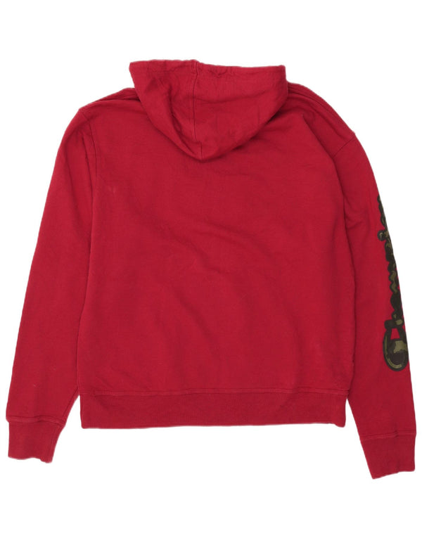 Мужской джемпер с капюшоном CHAMPION, большой красный, хлопковый