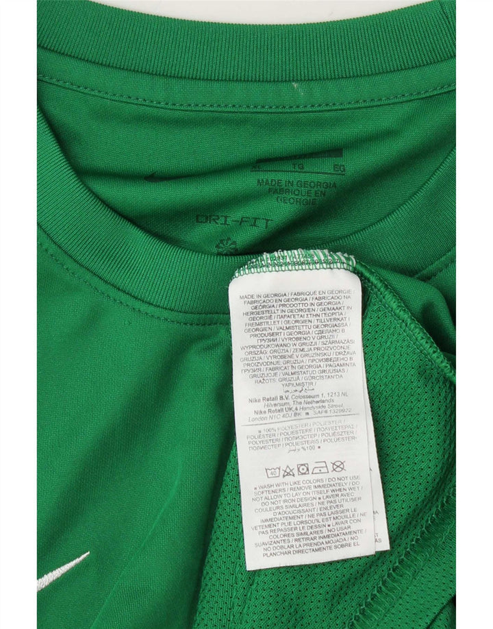 Мужская футболка Nike Dri Fit Top XL, зеленый полиэстер