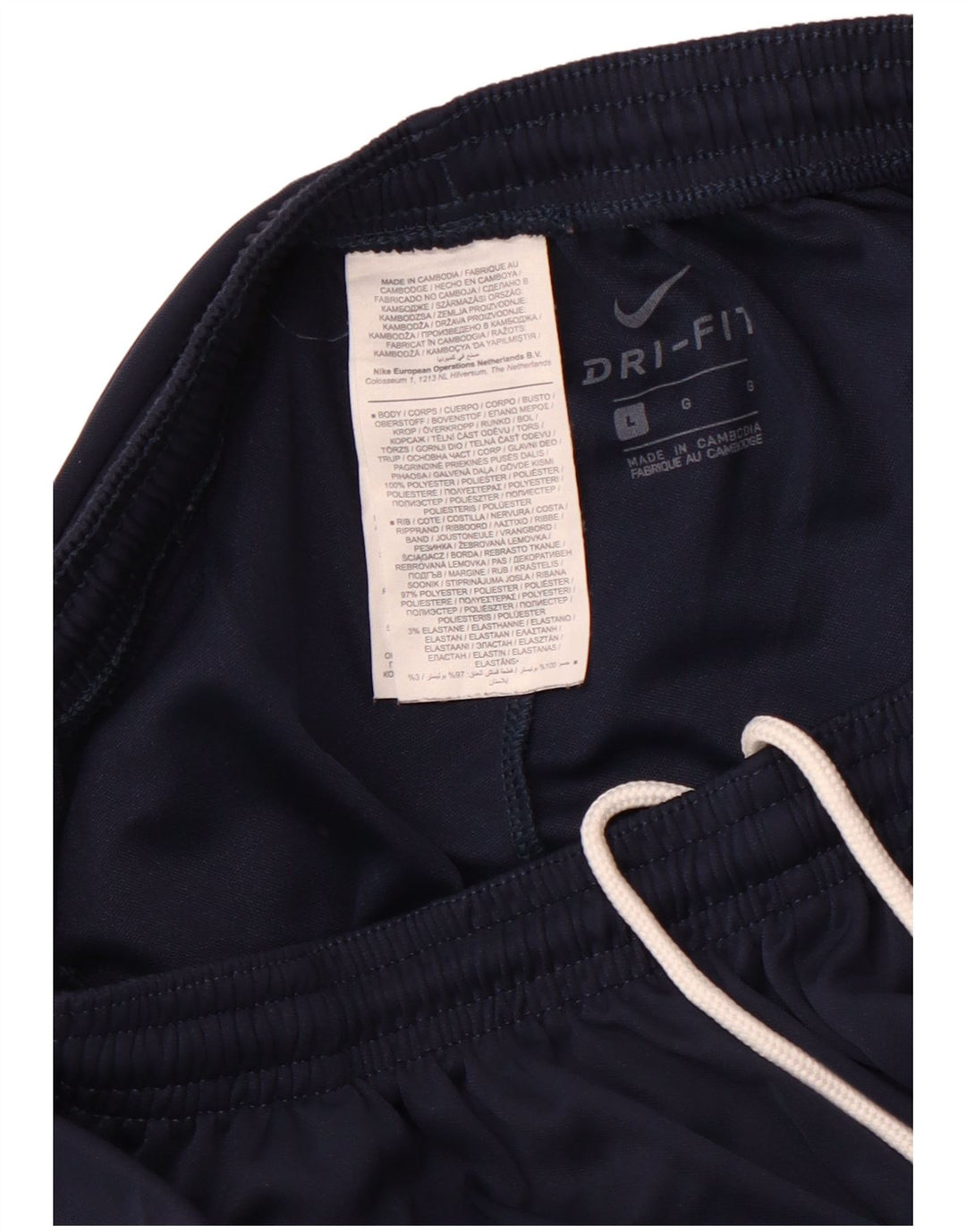 Мужские спортивные брюки NIKE Dri Fit, большие темно-синие, полиэстер