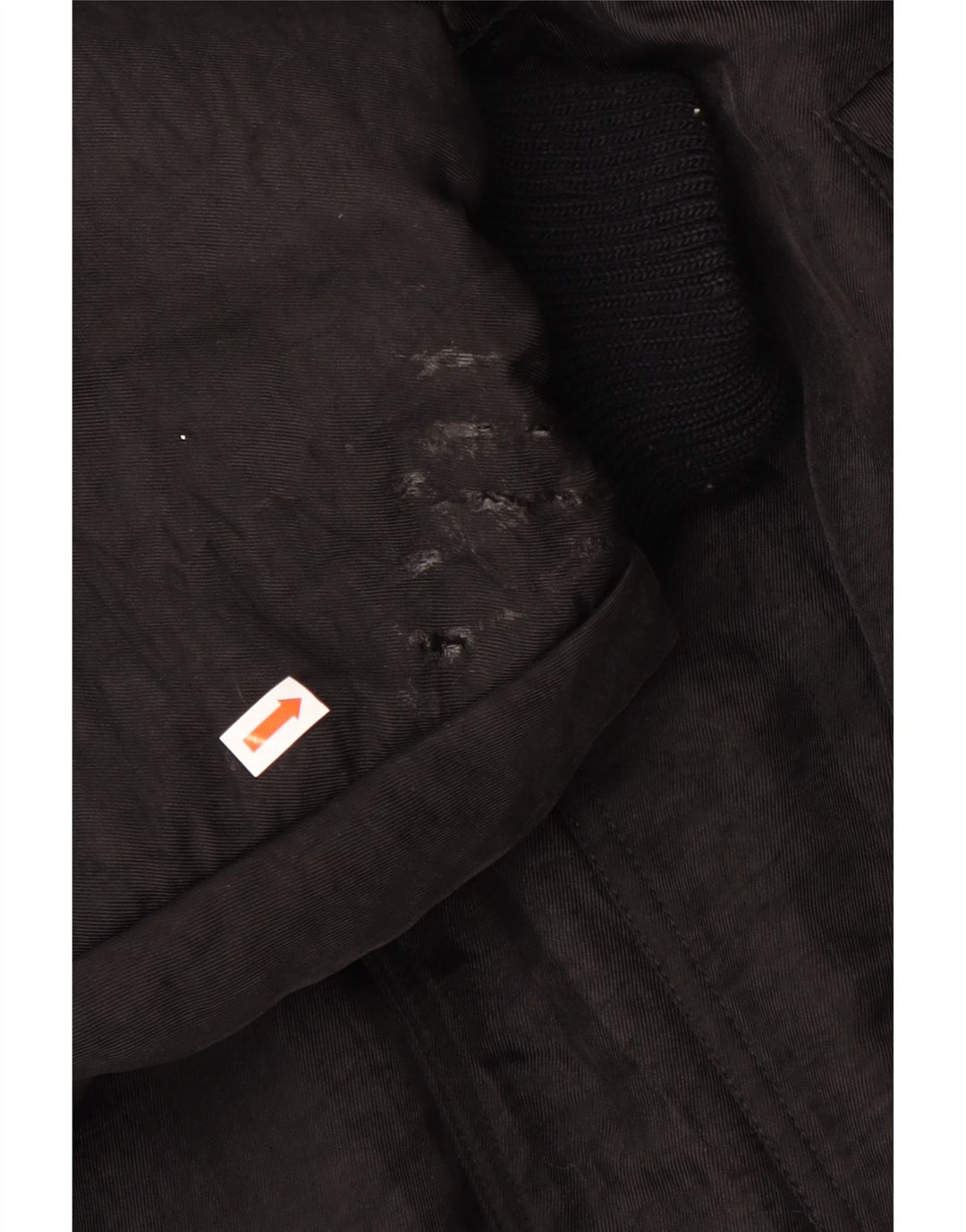 Винтажная мужская стеганая куртка свободного кроя UK 38, средний черный цвет