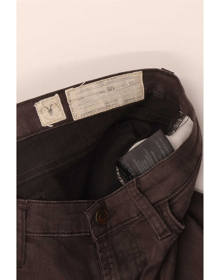 Женские узкие джинсы All Saints W30 L32, коричневые, хлопок