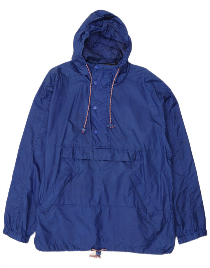 Мужская куртка-дождевик с капюшоном Eddie Bauer UK 38, средний синий нейлон
