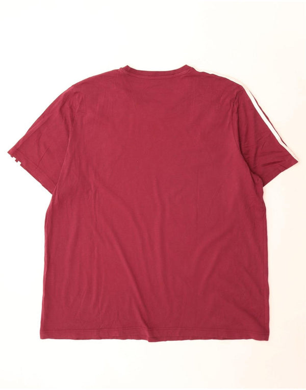 Мужская футболка Adidas Top 2XL Бордовый хлопок