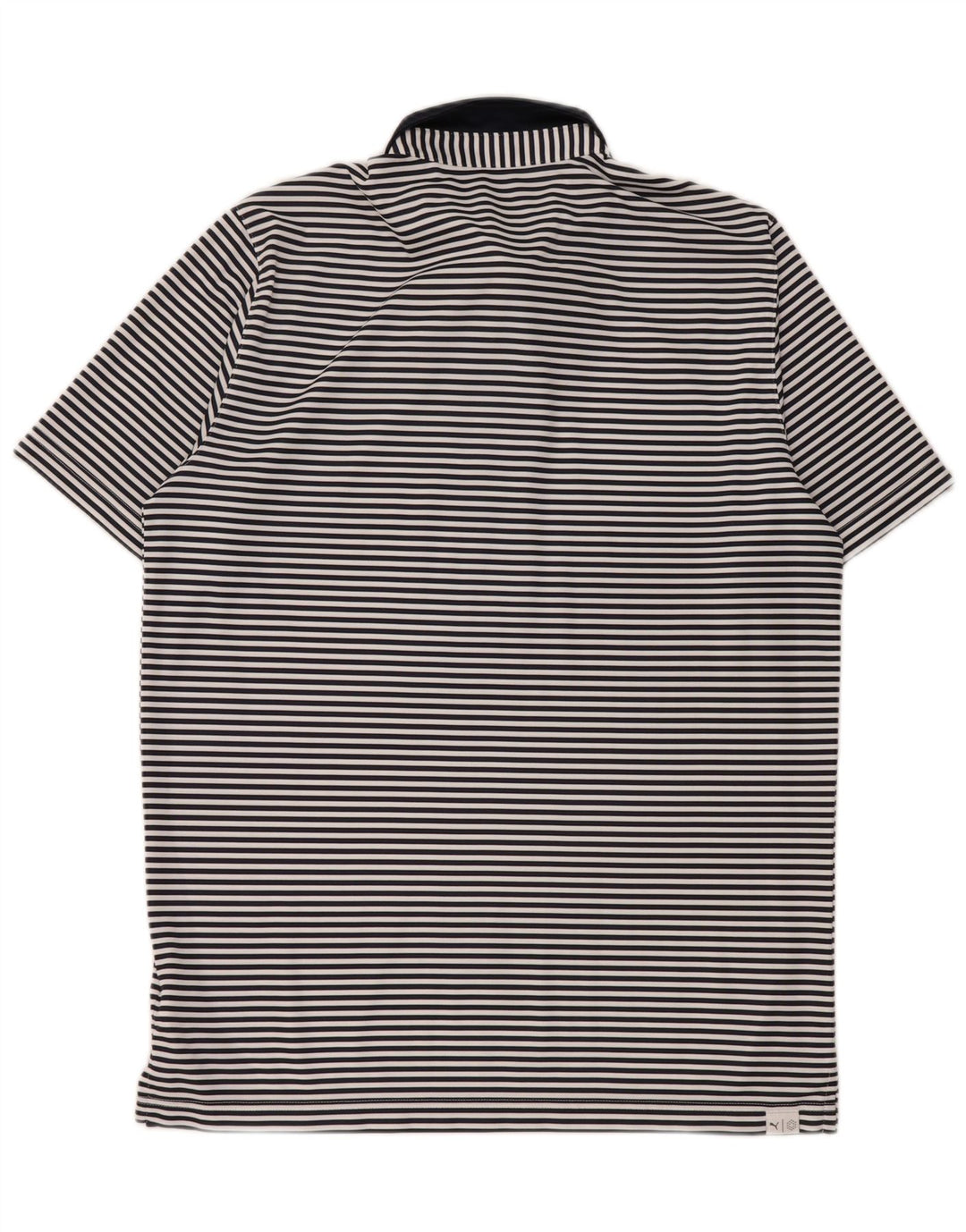 Мужская рубашка-поло Puma, большая темно-синяя полоска из полиэстера