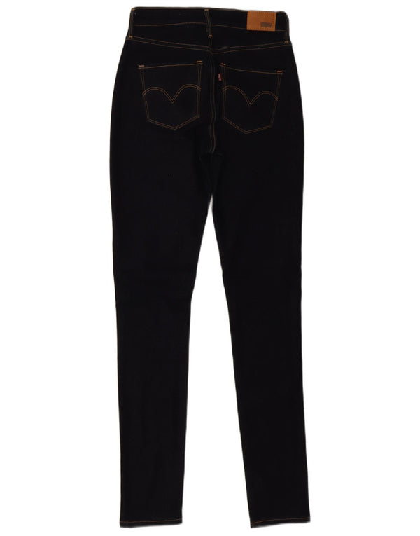 Женские джинсы скинни Levi's с высокой посадкой W25 L32 Темно-синие, хлопок