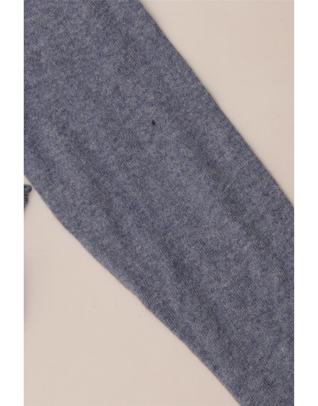 Мужской топ ZARA из хлопка с длинным рукавом среднего синего цвета