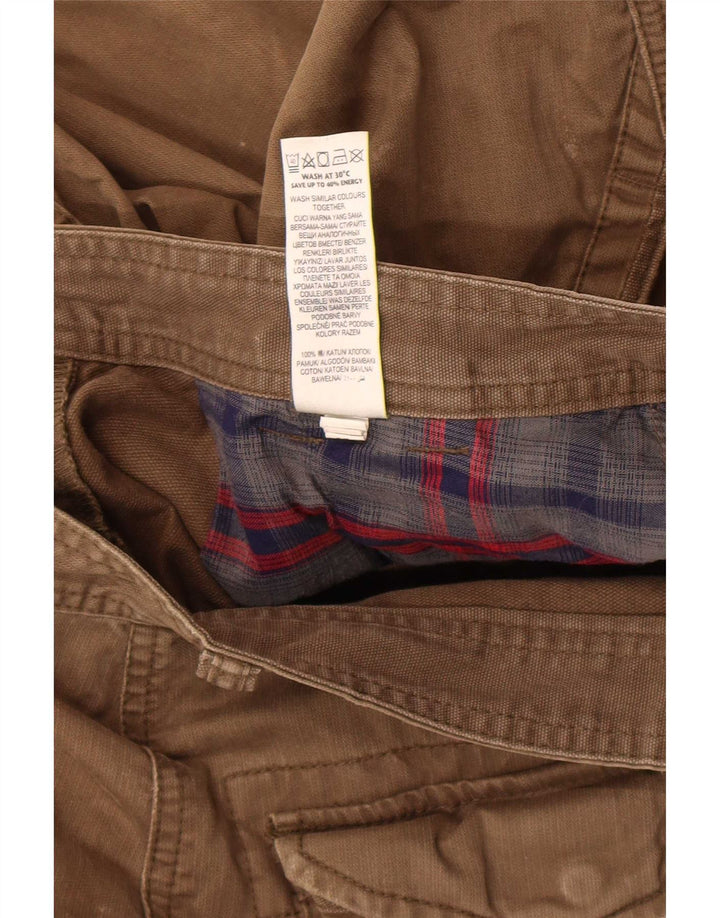Мужские прямые брюки карго Marks & Spencer W30 L29 хаки, хлопок