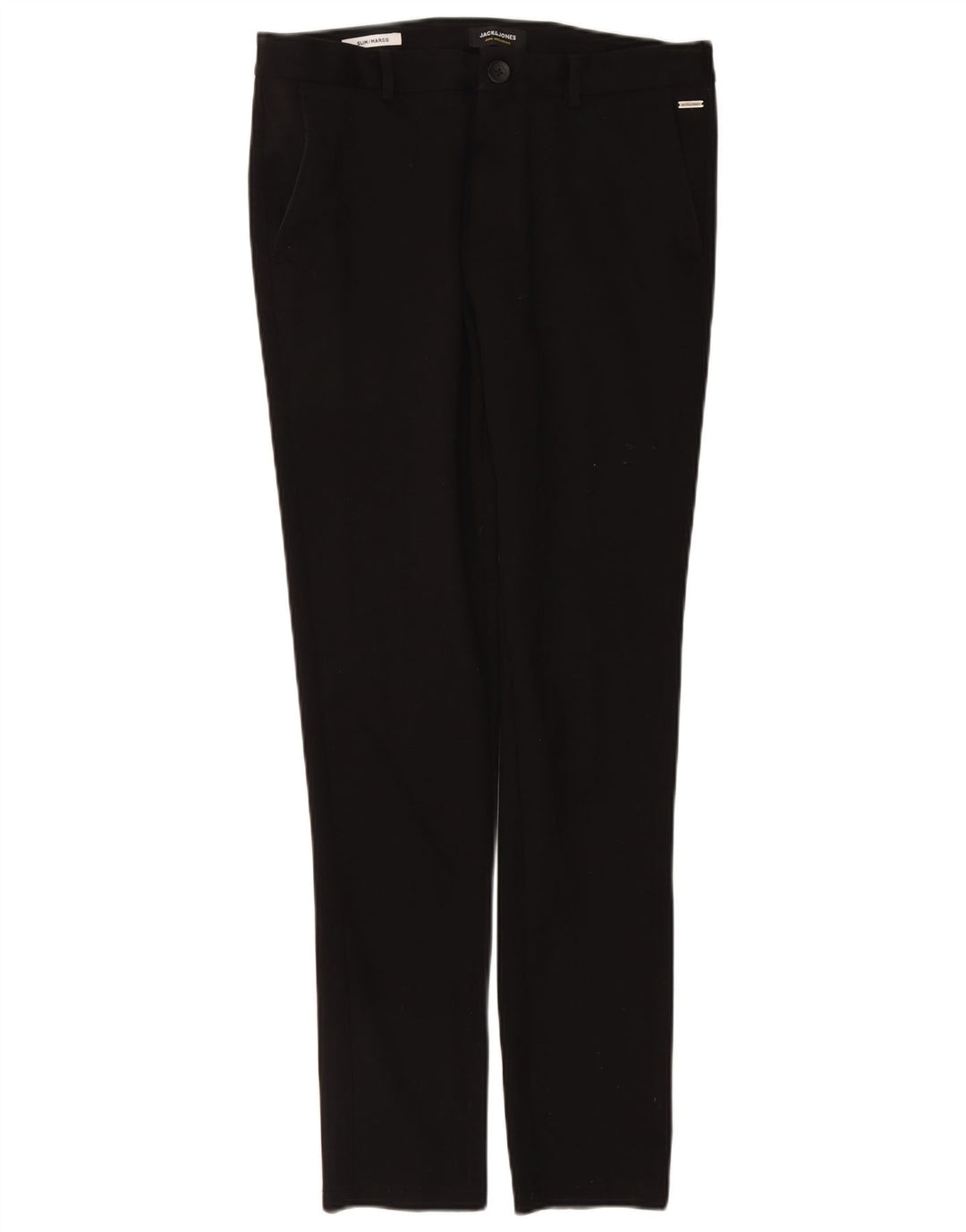 Женские брюки чинос Jack & Jones Marco Slim W32 L34, черный полиэстер