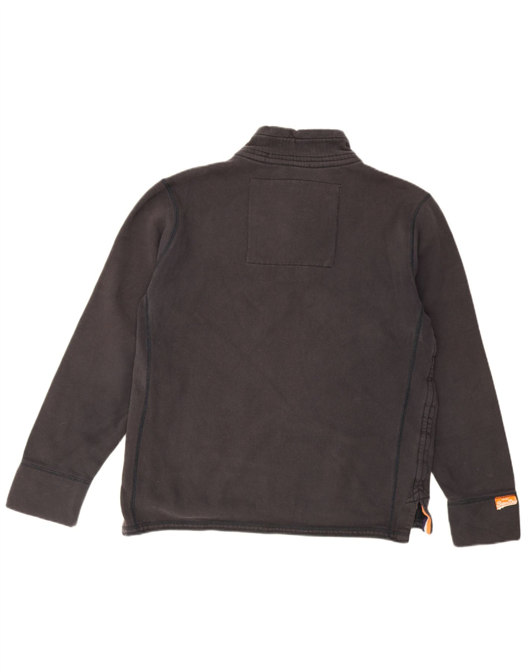 Мужской свитшот с рисунком на пуговицах Superdry, джемпер XL, черный хлопок