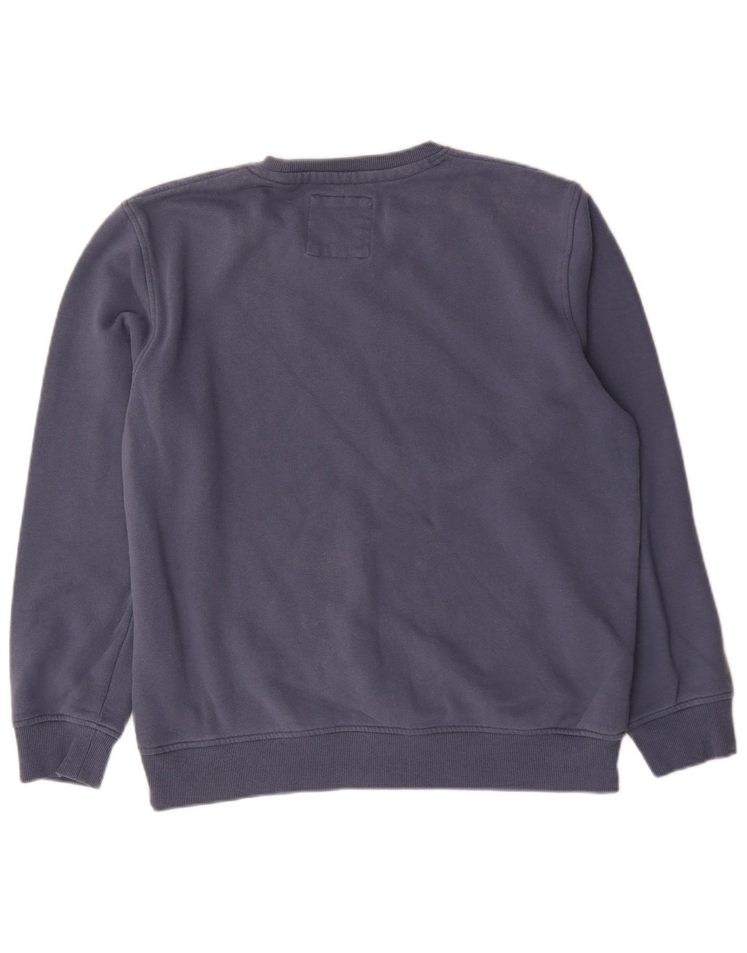 Crew Clothing Мужской свитер-джемпер большого синего цвета из хлопка