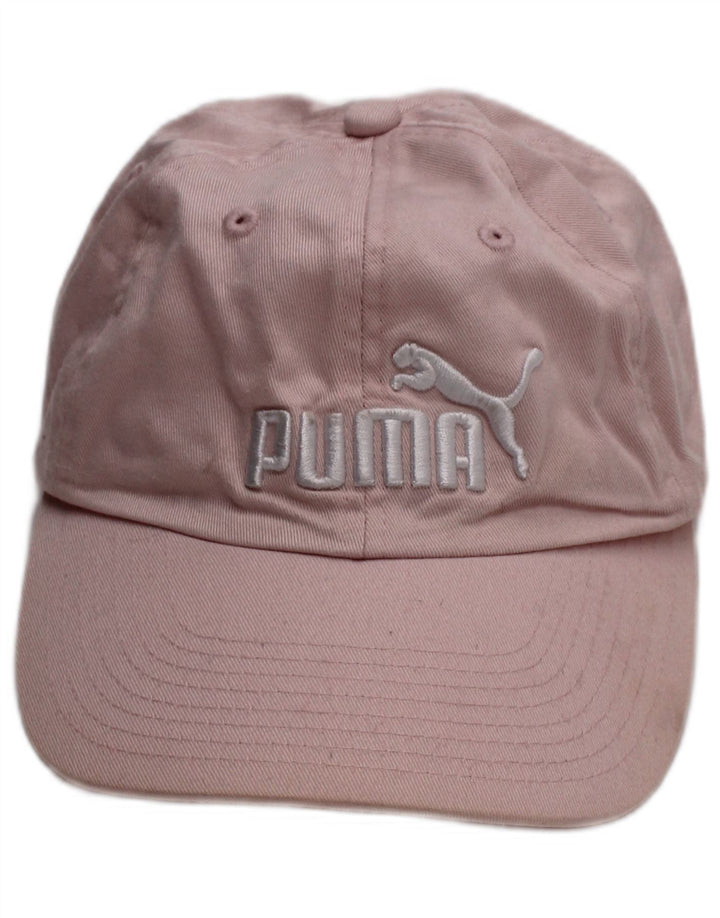 Бейсболка с рисунком для девочек Puma, один размер, розовая, хлопок