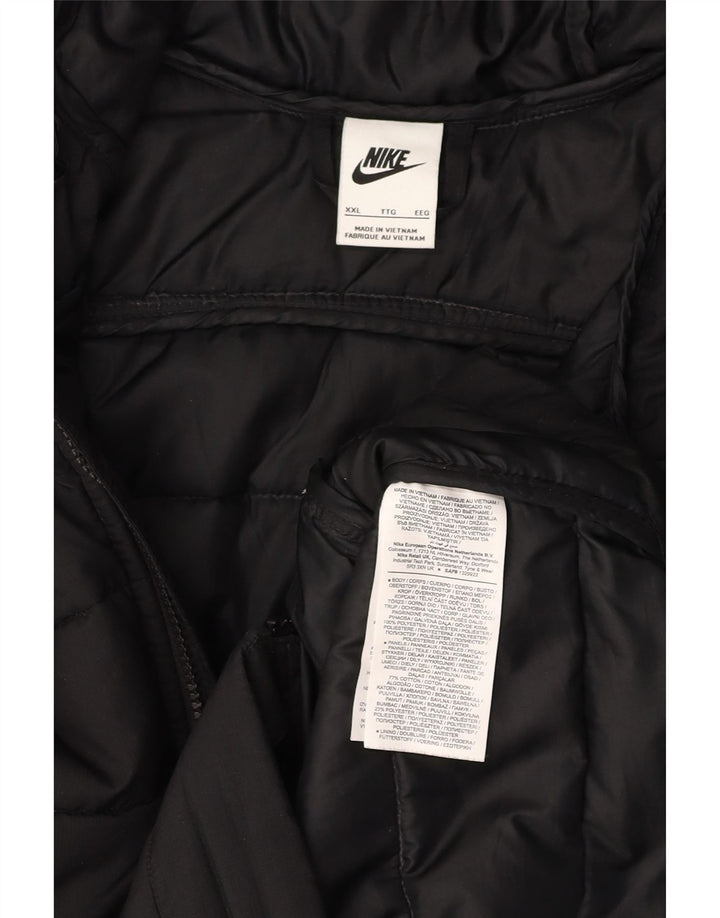 Мужская утепленная куртка NIKE UK 44 2XL, черный полиэстер