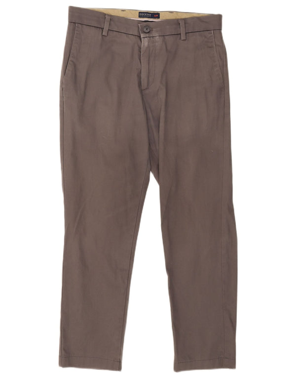 Мужские узкие брюки-чиносы Dockers W32 L27, серые, хлопковые