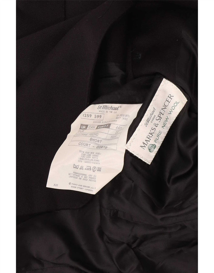 Мужской пиджак Marks & Spencer St. Michael на 2 пуговицах, Великобритания 44 XL, черный