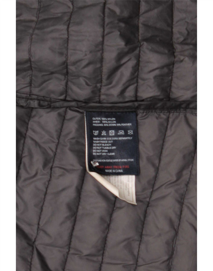 Женское пуховое пальто с капюшоном Puffa UK 8, маленький черный нейлон