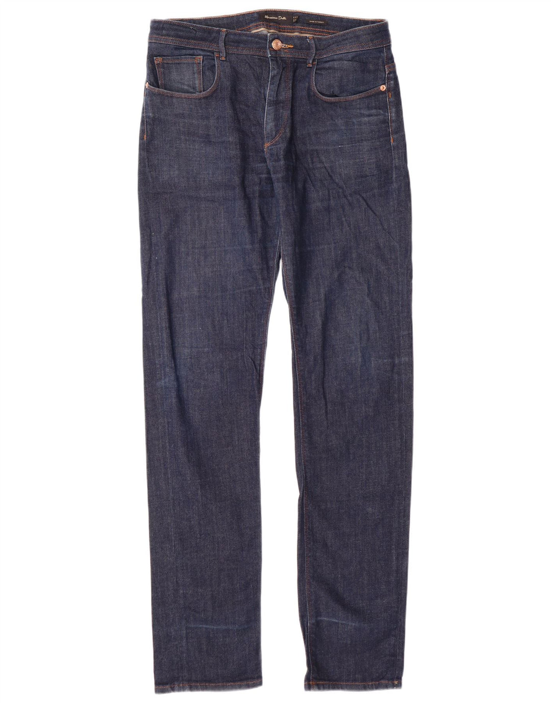 Мужские узкие джинсы MASSIMO DUTTI EU 38 Small W30 L34 Темно-синий хлопок