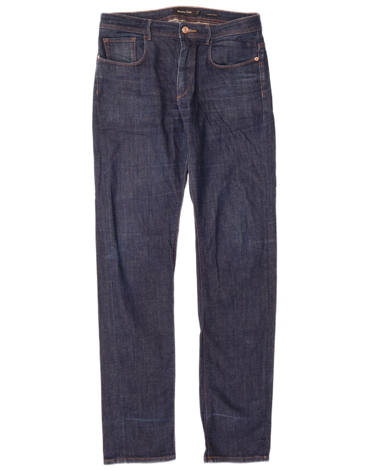 Мужские узкие джинсы MASSIMO DUTTI EU 38 Small W30 L34 Темно-синий хлопок