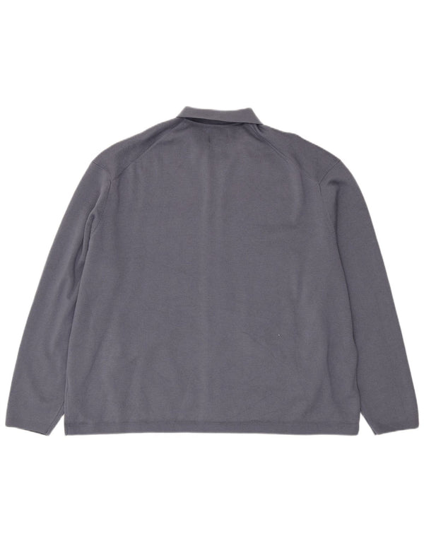 Мужской кардиган-свитер Marks & Spencer 4XL синий полиэстер