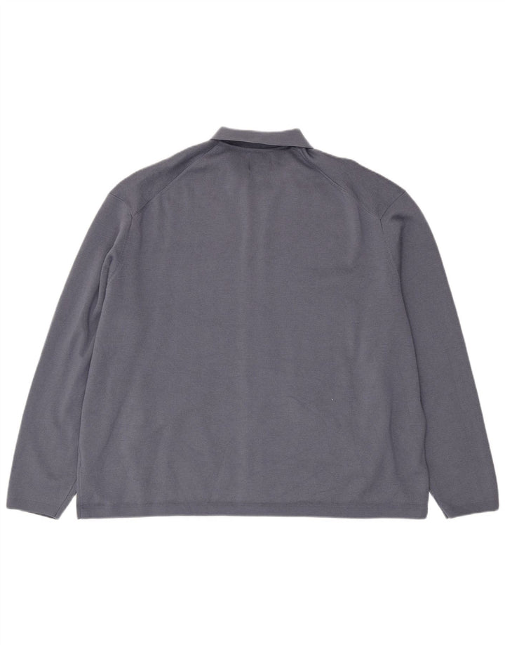 Мужской кардиган-свитер Marks & Spencer 4XL синий полиэстер