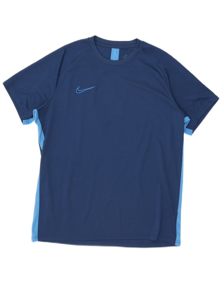 Мужская футболка Nike Dri Fit Top XL, синяя с цветными блоками