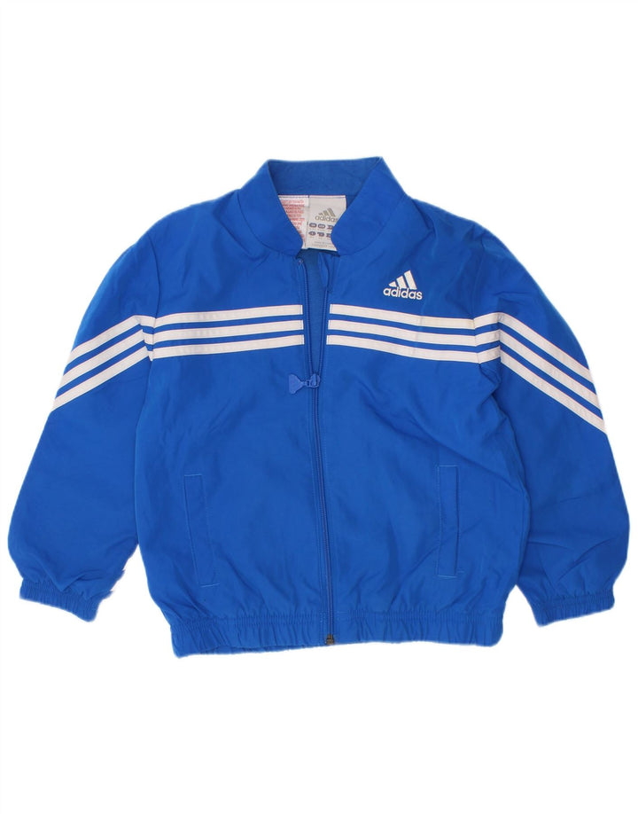 Спортивный костюм Adidas для мальчиков, верхняя куртка 3-4 лет, синий полиэстер