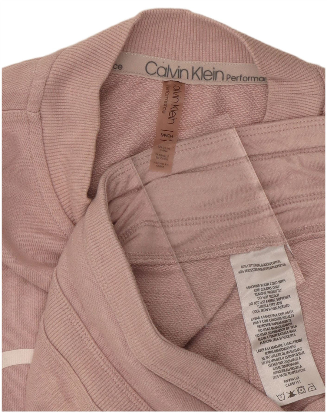 CALVIN KLEIN Женский спортивный костюм оверсайз с графическим рисунком UK 10, маленький розовый