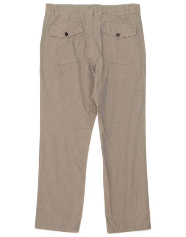Мужские прямые брюки-чиносы Zara EU 42, большие, W32 L29, серые, хлопковые