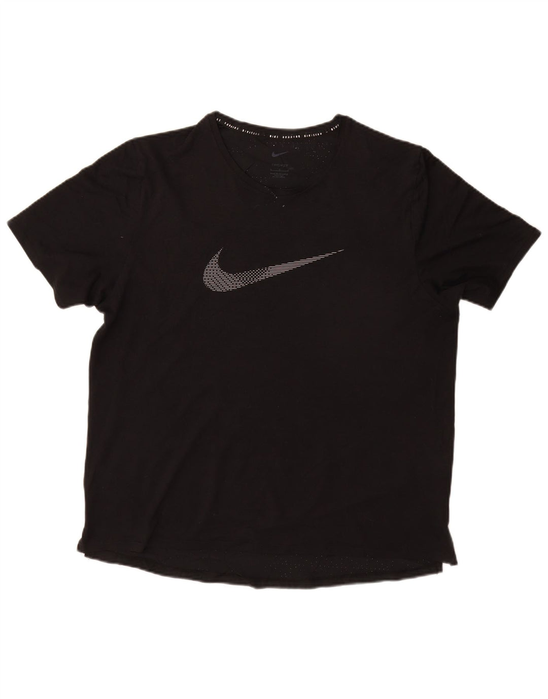 Мужская футболка NIKE Dri Fit с рисунком, большой черный полиэстер