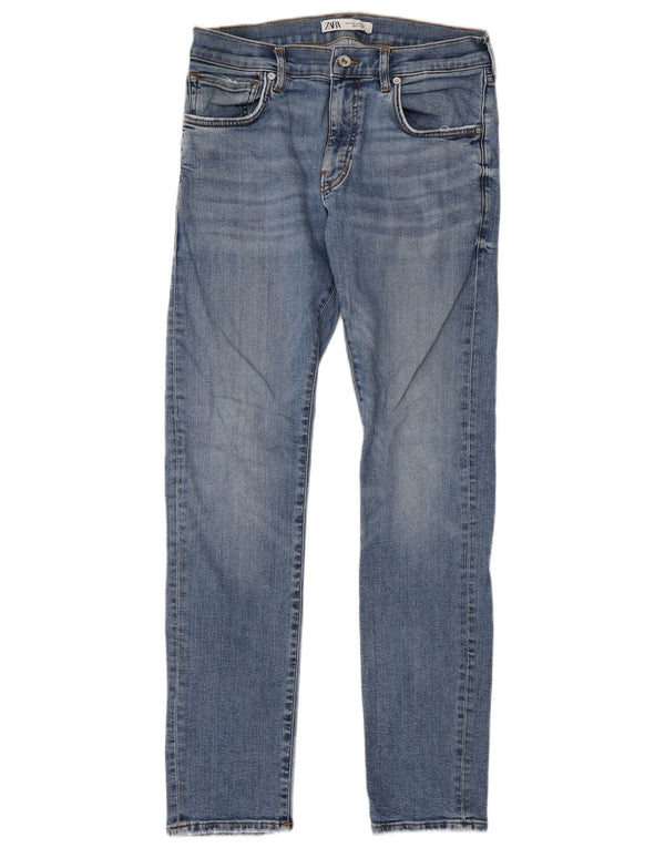 Джинсы мужские узкие Zara EU 42 большие W32 L30 синие