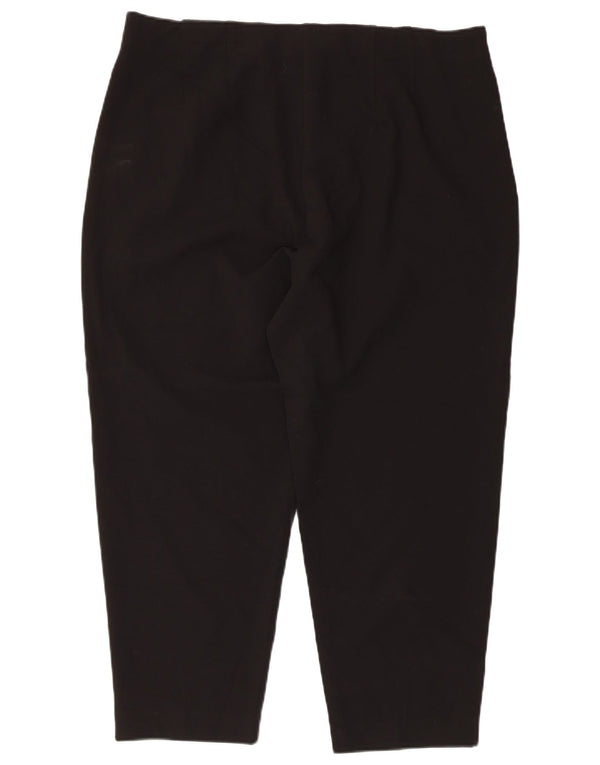 Женские зауженные укороченные брюки Marks & Spencer UK 18 XL W36 L24 черные