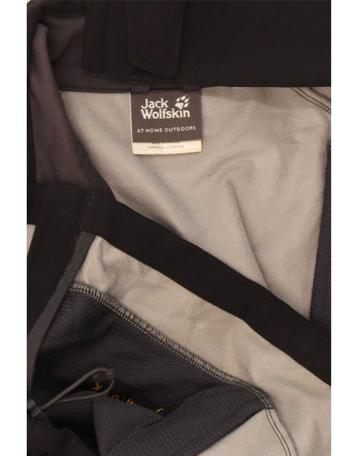Мужская ветровка Jack Wolfskin UK 36/38, средний черный полиамид