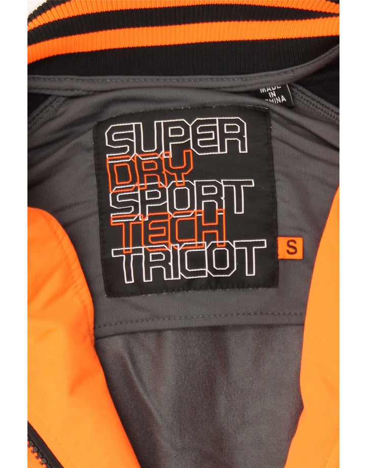 Мужской спортивный костюм Superdry, верхняя куртка, маленький серый полиэстер с цветными блоками