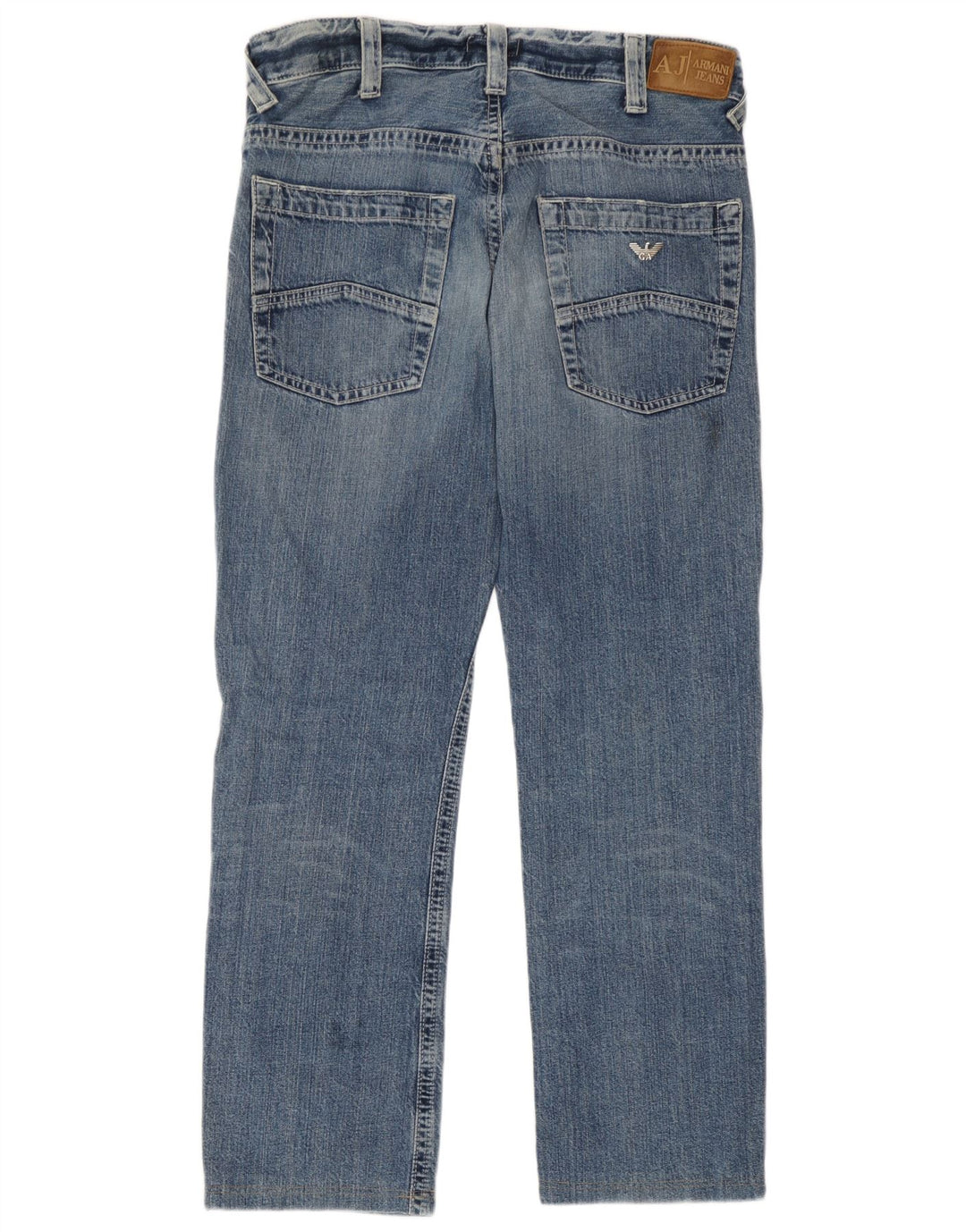 Женские прямые джинсы Armani W32 L29 синие, хлопок