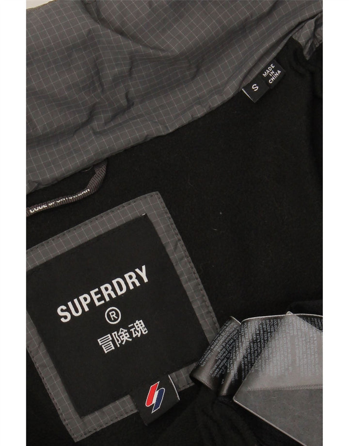 Мужская стеганая куртка SUPERDRY UK 36, маленький серый нейлон