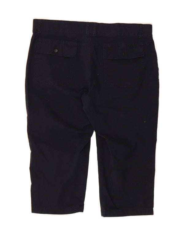 DOCKERS Womens Khakis Straight Capri Trousers W39 L19 Navy Blue
