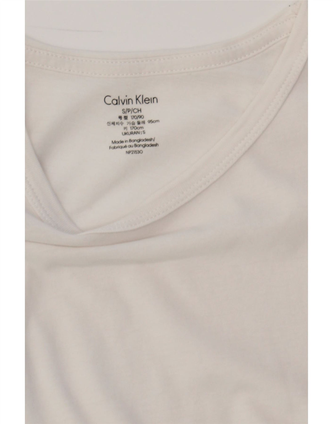 CALVIN KLEIN Mens T-Shirt Top Small White Cotton Vintage Calvin Klein and Second-Hand Calvin Klein from Messina Hembry 