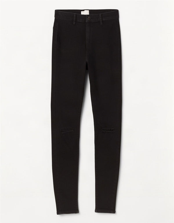 Женские джинсы суперскинни Topshop Joni W26 L30, черный хлопок