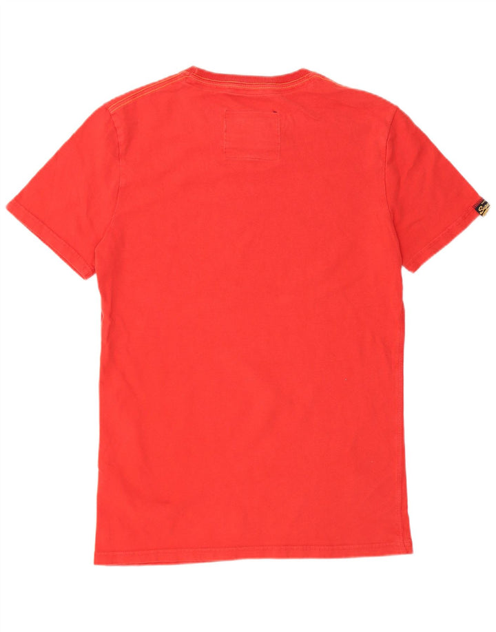 Superdry Мужская футболка с рисунком, маленький красный хлопок