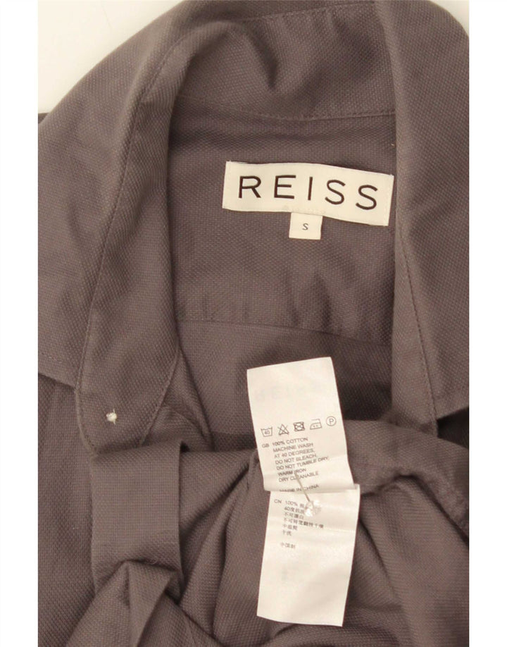 Мужская рубашка Reiss, маленькая серая, хлопок